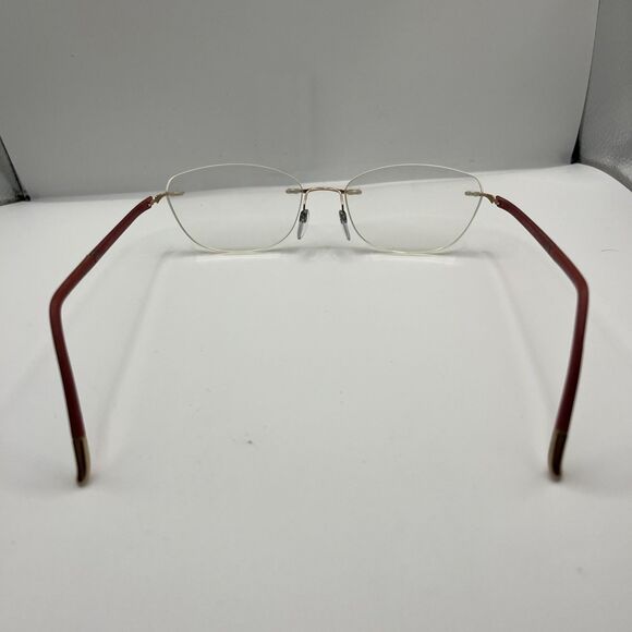Silhouette Eyeglasses Titan 5479 20 6055 Designer Frames Only Red 17-135